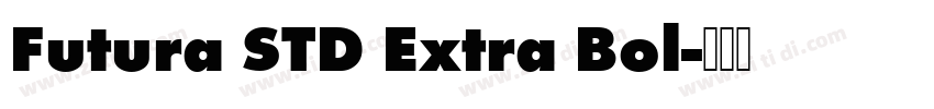 Futura STD Extra Bol字体转换